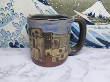 Pueblo Mara Pottery Mug in lead free stoneware pottery.16oz; 510E6 picture
