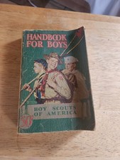 Vintage 1940 Handbook For Boys Boy Scouts of America, cover art Norman Rockwell picture