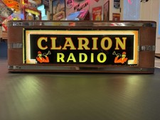 Vintage Rare Clarion Radio Neon Hanging Light picture