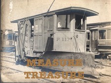 C.1910 LARGE BOSTON, MA SNOW PLOW TROLLEY TRAIN BELMONT PHOTO F35 picture