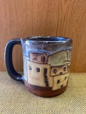 Pueblo Mara Pottery Mug in lead free stoneware pottery.16oz; 510E6 picture