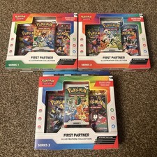 Pokemon TCG First Partner Illustration Collection Series 1 2 3 Bundle Sealed picture