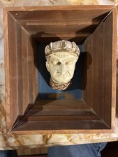 Vtg Cepelia Krakow Poland Wawel Head Glowy Wawelskie In Shadowbox picture