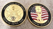 US Secret Service Counter Sniper Team Challenge Coin ·IN STOCK· ·FAST SHIPPING· picture