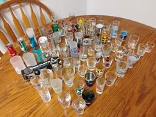 Lot of 217 Vintage Souvenir Shot glasses, SUPER VARIETY picture