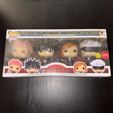 Funko Pop Jujutsu Kaisen 4-Pack GameStop Exclusive Glow Itadori Fushiguro Gojo… picture