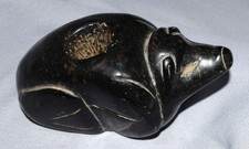 Authentic Prehistoric Racoon Effigy Pipe. Fine. picture