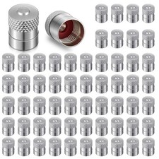 100 Pack Tire Valve Stem Cap Metal Dome Brass Valve stem Covers picture