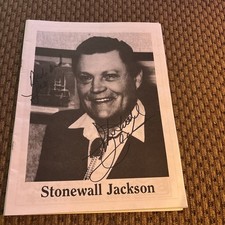 2008 Signed Stonewall Jackson Brochure Tuscola County MI MusicFest Fraternal 148 picture