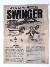 1969 Cragar Mags Wheels Rims Vintage Original Print Ad - Swinger Contest picture