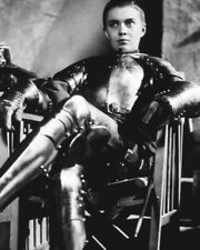 Jean Seberg in suit of armor seated on set 1957 Saint Joan 24x36 Poster picture