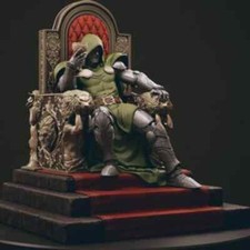Dr. Doom Throne  Resin Sculpture Statue Model Kit Fantastic Four Unpainted/Unass picture