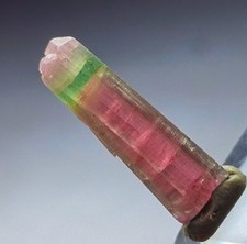 Naturel Top Quality Rare Bicolor Green Cap Watermelon Tourmaline Specimen picture