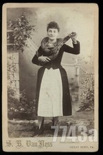 Victorian Snake Charmer Rare Sideshow Woman 1880s / Antique Photo Barnum Circus picture