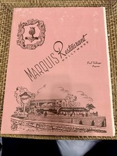 Marquis Restaurant Hollywood Menu  European Cuisine Signed By Maitre D’ 1950’s picture