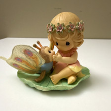 Precious Moments 2005 Fairy Butterfly Figurine Enesco Red REV’D Sample Label  picture