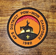 Baltimore Area Council BAC 4 Rivers District Pow Wow Camporee 1982 BSA Patch picture