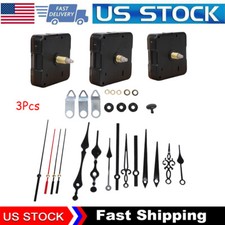 DIY Wall Clock Movement Mechanism Battery Operated Repair Replacement Parts Kit picture