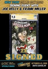 AMAZING SPIDER-MAN #1000 CGC SS 9.8 2X SIGNED KELLY/FRANK MILLER NYCC PRESALE picture
