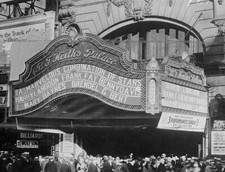 The marquee of New York's Palace Theater 1949 Historic Old Photo picture