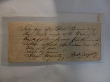 RARE Vintage 1815 $500 Promissory Note Americana Washington Bank Of PENNSYLVANIA picture