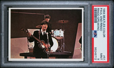 PSA 9 Paul McCartney Rookie Card 1964 Beatles Color #51 Topps Mint Ringo Starr picture
