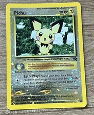 Pokemon 2001 Black Star Promo #35 Pichu Reverse Holo, WOTC Vintage English NM picture