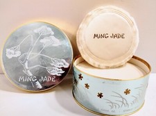 Vintage NOS Ming Jade Dusting Powder Stanley Home Products 3 x 4.5 x 4.75