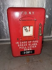 FDNY Fire Alarm Telegraph School Box Non Gamewell Antique Firefighter New York picture