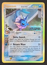 Pokemon Card Vaporeon δ Delta Species Reverse Foil 18/113 Stamped EXC / NM picture