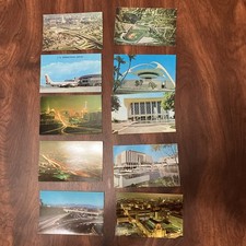 10 vintage postcard lot (mid 1900's); California CA Los Angeles Aerial, Freeways picture
