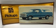 Ford 1975 Pickups Dealership Hanging Sign Original 33x15 F100 RANGER XLT picture