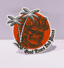 CARRY THE FIRE CTF GOOD TIMES BAD PLACES PARADISE STICKER SLAP NOT WRMFZY SUPDEF picture