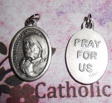 St. Saint Mother Teresa of Calcutta - Pray for Us - Silver-tone OX 1