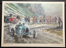 Bugatti Type 37 at Futa Pass - Walter Gotschke Mille Miglia Wall Art Print picture
