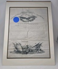 Civil War Brevet Captain Commission March 13th 1865 Andrew Johnson Edwin Stanton picture