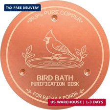 Copper Disc for Bird Bath, 99.9% Pure Copper (Cardinal) picture