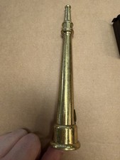 Antique Brass Fire Hose Nozzle Vintage 7.5 Inch picture