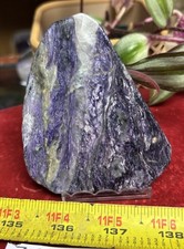 rle CHAROITE SLAB, RUSSIA, GREAT QUALITY 98.3 grams PURPLE 3.25” x 2.75”x 0.25” picture