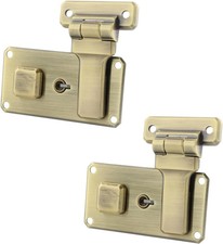 T Tulead Luggage Combination Lock Iron Tool Box Hasp Bronze Briefcases Replaceme picture