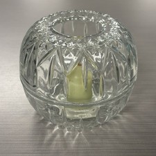 Vtg Indiana Glass Homco Crystal Globe Fairy Lamp picture