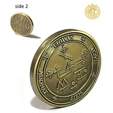 Seal of Archangel Samael Samuel Talisman 72 Names of God Protection Amulet Coin picture