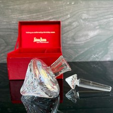 Vintage Neiman Marcus Lead Crystal 95th Anniversary Holiday Perfume Bottle w/Box picture