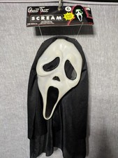 NWT NOS Vintage 1997 Easter Unlimited Fun World DIV Ghost Face Scream Mask S9206 picture
