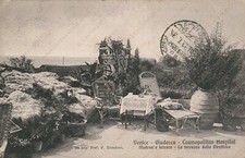 1913 GIUDECCA Cosmopolitan Hospital Terrace Director Venice Postcard picture