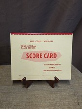 Vintage Shell All Star Sweepstakes Sales Score Card Advertising 1950's picture
