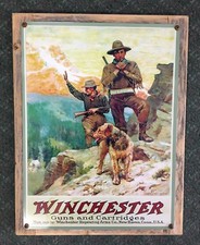 Winchester Guns Hunting Rifle Gun NRA John Clymer Vintage Poster Framed Steel US picture
