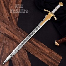 King of Jerusalem Kingdom of Heaven Replica Handmade Carbon Steel Etched Blade picture
