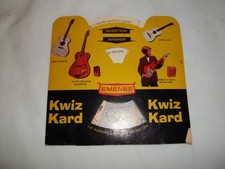 Vintage 1966 EMENEE Toys Kwiz Kard question answer Wheel Wonderful World Emenee picture