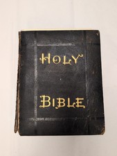 Large 1872 Holy Bible - People's Standard Edition by Ziegler and McCurdy in USA picture